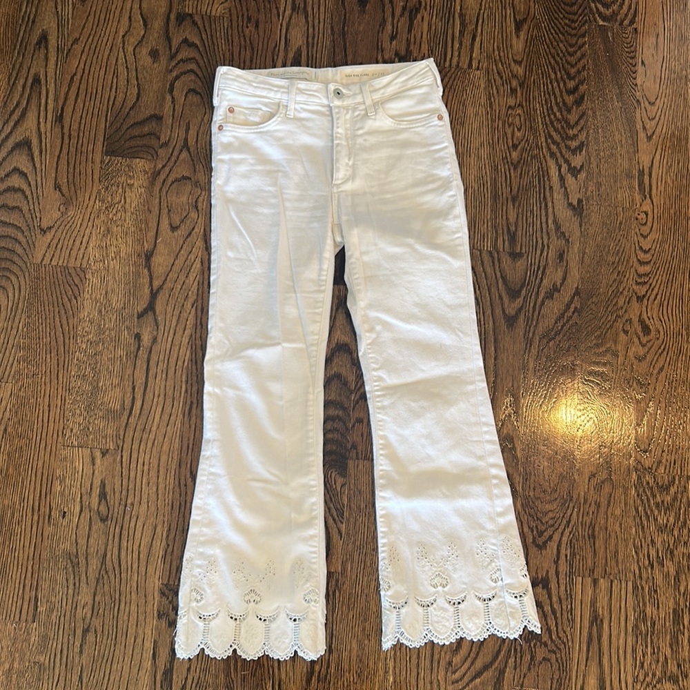 Pilcro and the Letterpress High Rise Flare Jeans — Size 25 - Picture 7 of 7